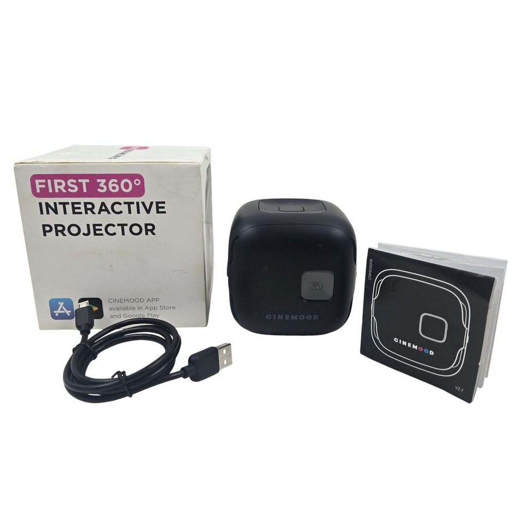 CINEMOOD Storyteller CNMD0019 360 Interactive Projector Black 32GB Wi-Fi BT